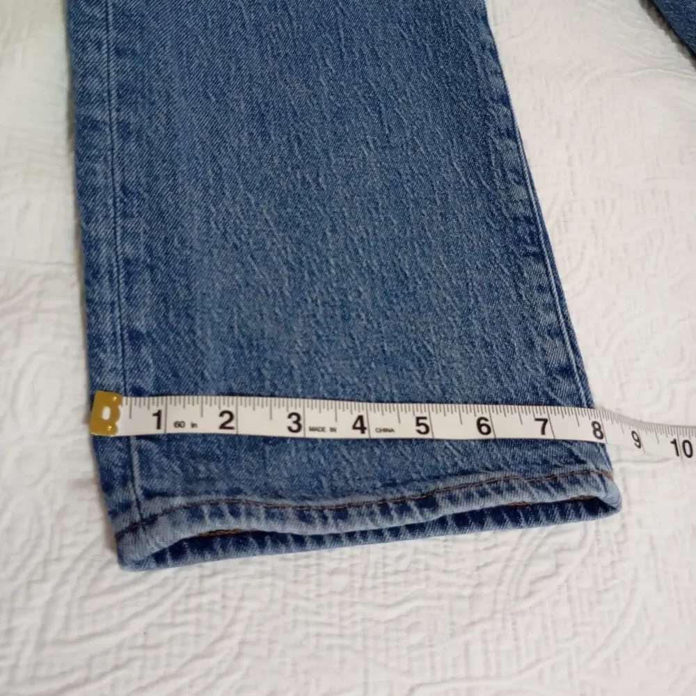 Madewell $128 The Tall '90s Straight Jean in Rondell Wash Size 27 Women's - Picture 13 of 14
